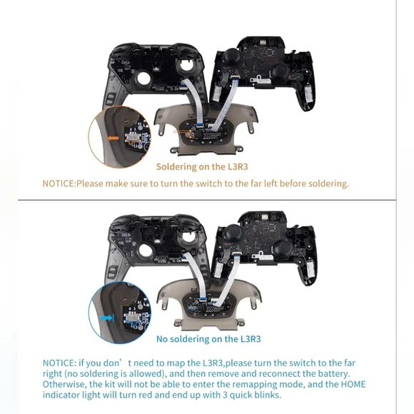 eXtremeRate RISE4 Remap Kit for Nintendo Switch Pro Controller - Picture 7 of 11